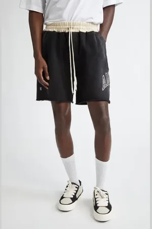 AMIRI Collegiate Cutoff Cotton Fleece Shorts in at Nordstrom, Size Small