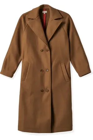 Brixton Lennox Double Breasted Felt Coat in at Nordstrom, Size Medium