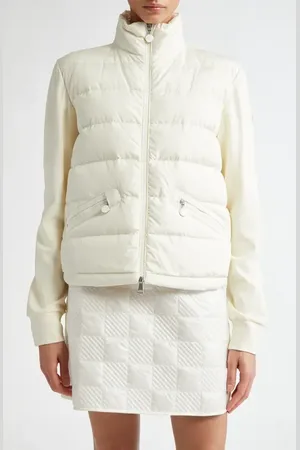 Moncler Mixed Media Down Puffer Jacket in at Nordstrom, Size Xx-Small