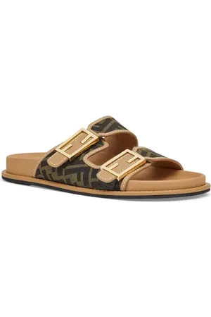 Fendi Feel Busbet Baguette Dual Strap Slide Sandal in at Nordstrom, Size 5Us