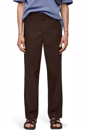 MANGO Regular Fit Cotton Pants in at Nordstrom, Size 31