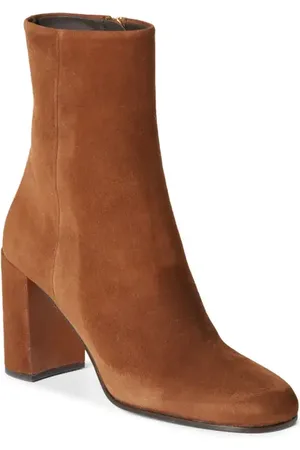 Prada Demi Block Heel Suede Bootie in at Nordstrom, Size 8Us