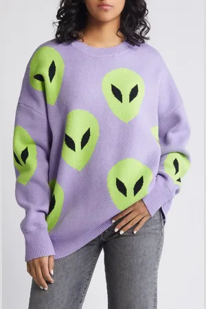 Dressed in Lala Alien Crewneck Sweater in at Nordstrom, Size Small