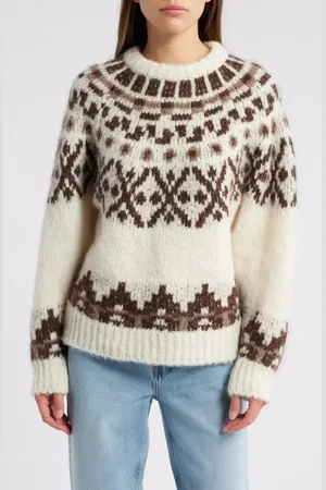 Frame Fair Isle Alpaca Blend Sweater in at Nordstrom, Size X-Large