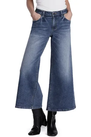 HINT OF BLU Mercy High Waist Crop Wide Leg Jeans in at Nordstrom, Size 26