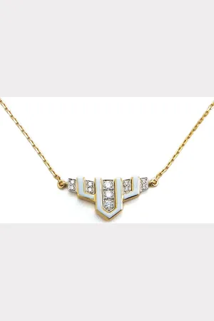 David Webb Motif Scape Pendant Necklace in at Nordstrom, Size 16