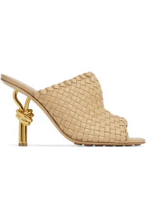 Bottega Veneta Knot Heel Intrecciato Slide Sandal in at Nordstrom, Size 6Us