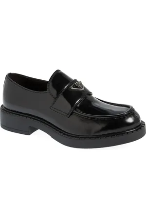 Prada Chocolate Loafer in at Nordstrom, Size 12Us