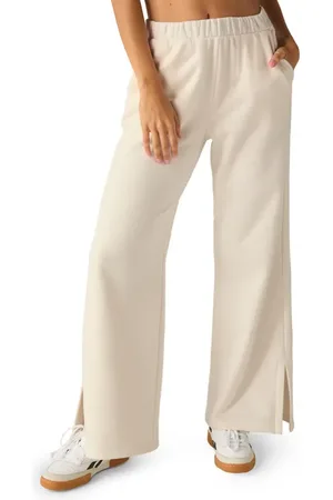 Beyond Yoga Open Ended Mid Rise Wide Leg Pants in at Nordstrom, Size X-Large