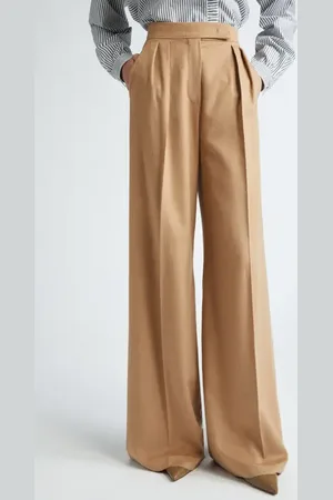 Max Mara Fagus Wool Blend Wide Leg Pants in at Nordstrom, Size 16