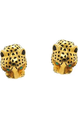 David Webb Kingdom Leopard Stud Earrings in at Nordstrom