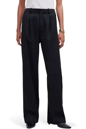 Madewell Slouchy Straight Leg Twill Pants in at Nordstrom, Size 00