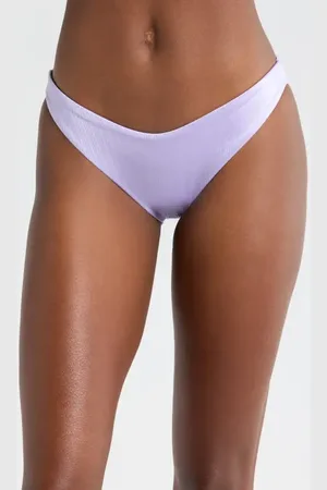 Maaji Lavander Wisteria Splendour High Cut Reversible Bikini Bottoms in at Nordstrom, Size X-Large