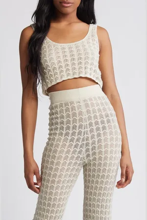 Rip Curl Santorini Sun Pointelle Stitch Crop Sweater Tank in at Nordstrom, Size Xx-Small