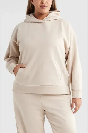 Zella Ultra Cozy Fleece Hoodie in at Nordstrom, Size 1X