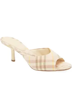 Burberry Mews Check Slide Sandal in at Nordstrom, Size 6.5Us
