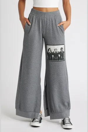 Boys Lie Rose Colored Glasses Wide Leg Knit Pants in at Nordstrom, Size X-Small