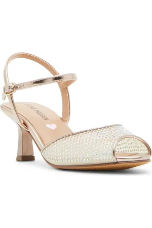 Steve Madden Jrave Ankle Strap Peep Toe Sandal in at Nordstrom, Size 4 M