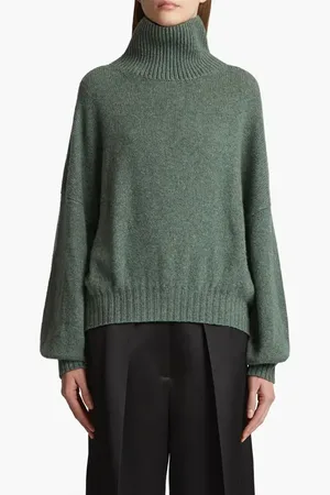 Khaite Morris Cashmere Blend Turtleneck Sweater in at Nordstrom, Size Medium