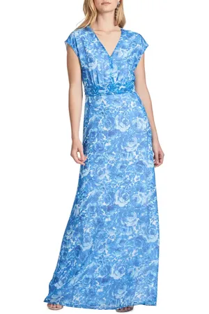 Sachin & Babi Leah Floral Chiffon Gown in at Nordstrom, Size 6