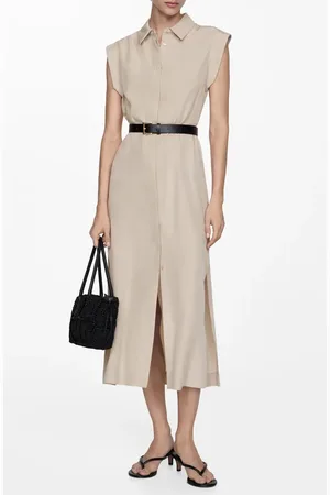 MANGO Belted Shirtdress in at Nordstrom, Size 6