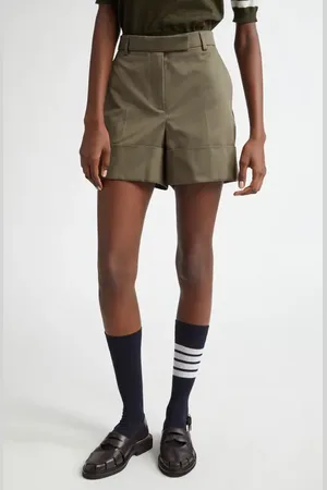 Thom Browne Cotton Twilll Sack Shorts in at Nordstrom, Size 2 Us