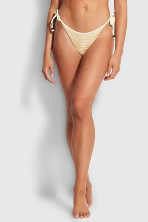 Seafolly Rio Side Tie Bikini Bottoms in at Nordstrom, Size 2 Us