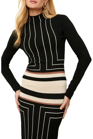 Solid The Everly Mixed Print Sweater in at Nordstrom, Size Small