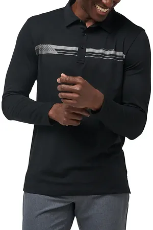 Travis Mathew Course Mapper Long Sleeve Polo in at Nordstrom, Size X-Large