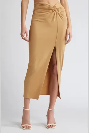 Open Edit Twist Front Maxi Skirt in at Nordstrom, Size X-Large