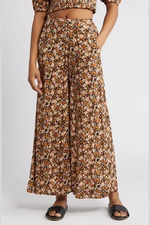 Rip Curl Sea of Dreams Floral Print Wide Leg Pants in at Nordstrom, Size Small