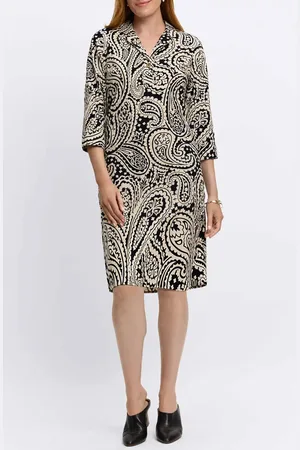 Foxcroft Sloane Paisley Shirtdress in at Nordstrom, Size Small