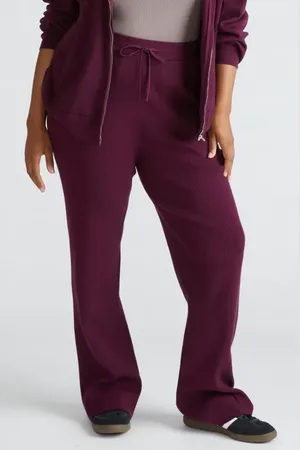 UNIVERSAL STANDARD Mola Tie Waist Rib Pants in at Nordstrom, Size Xs
