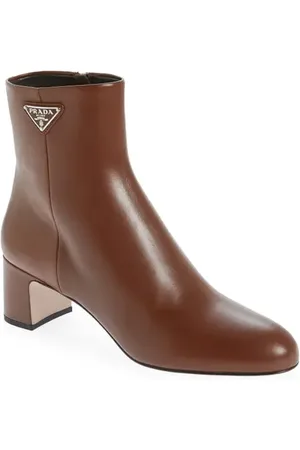 Prada Logo Block Heel Bootie in at Nordstrom, Size 5Us