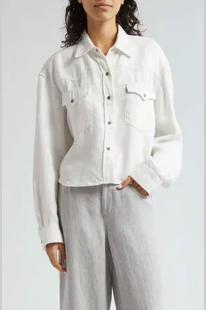 TWP Cropped OG Denim Jacket in at Nordstrom, Size Medium