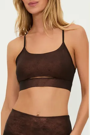 Beach Riot Isla Metallic Cutout Sports Bra in at Nordstrom, Size Large