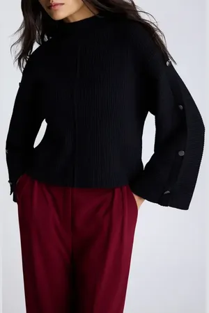 Kenneth Cole Rib Mock Neck Pullover in at Nordstrom, Size Large