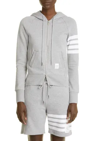 Thom Browne 4-Bar Cotton Hoodie in at Nordstrom, Size 4 Us