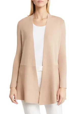 Anne Klein Peplum Long Cardigan in at Nordstrom, Size Xx-Small