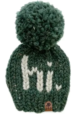 PINE + POPPY Hi Holiday Intarsia Pompom Hat in at Nordstrom, Size 0-3M