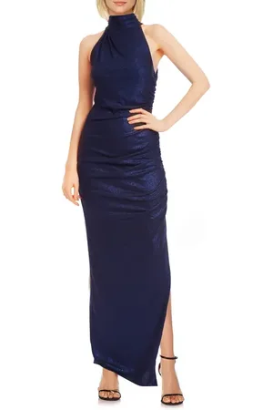 Badgley Mischka Metallic Sleeveless Column Gown in at Nordstrom, Size 16