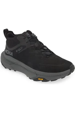 Hoka One One Transport Chukka Gore-Tex?? Waterproof Running Shoe in Black /Black at Nordstrom, Size 8.5