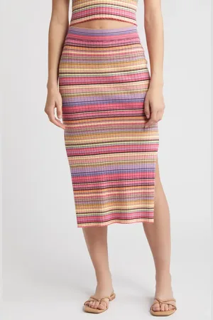 Rip Curl Palapa Rib Midi Skirt in at Nordstrom, Size X-Small