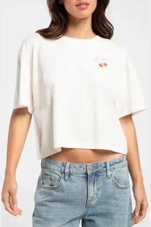 Brixton Cherry Crop Cotton Graphic T-Shirt in at Nordstrom, Size X-Small