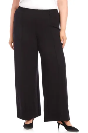 Karen Kane Luna Ponte Wide Leg Pants in at Nordstrom, Size 0X