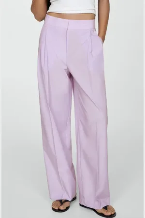 MANGO Pinstripe Wide Leg Pants in at Nordstrom, Size 4