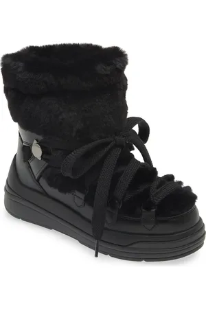 Moncler Insolux Faux Fur Trim Snow Boot in at Nordstrom, Size 10Us