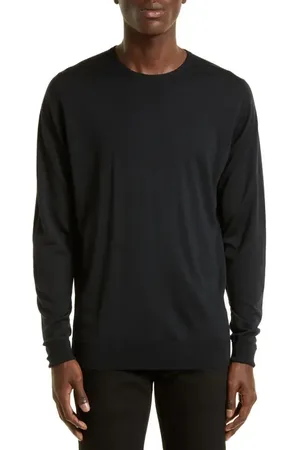 JOHN SMEDLEY Marcus Virgin Wool Crewneck Sweater in at Nordstrom, Size Small