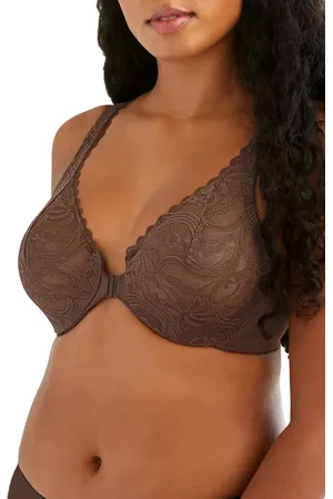 Glamorise WonderWire?? Front Close Stretch Lace Underwire Bra in at Nordstrom, Size 40B