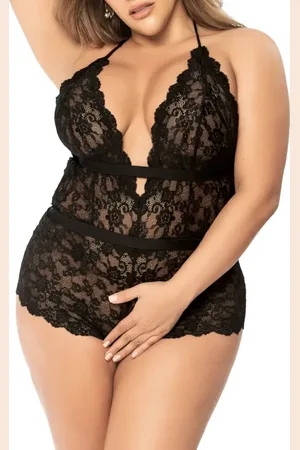 Mapalé Lace Open Gusset Basque in at Nordstrom, Size 1X